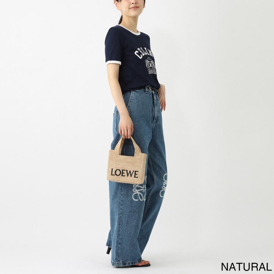 ロエベ LOEWE トートバッグ 2WAY LOEWE FONT TOTE MINI BAG ショルダーバッグ ベージュ レディース a685v46x01-2123の画像