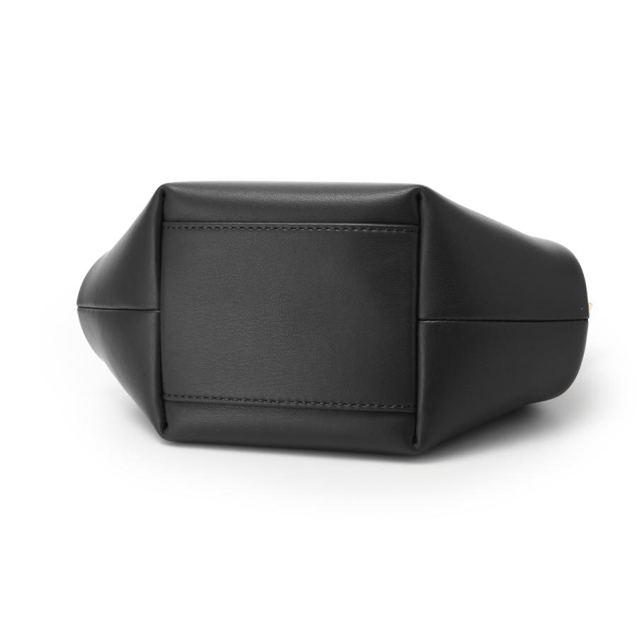 ガニー GANNI ハンドバッグ 2WAY BOU BAG MINI バタフライロゴ リサイクルレザー ショルダーバッグ ミニバッグ ブラック レディース a6946-099-blackの画像
