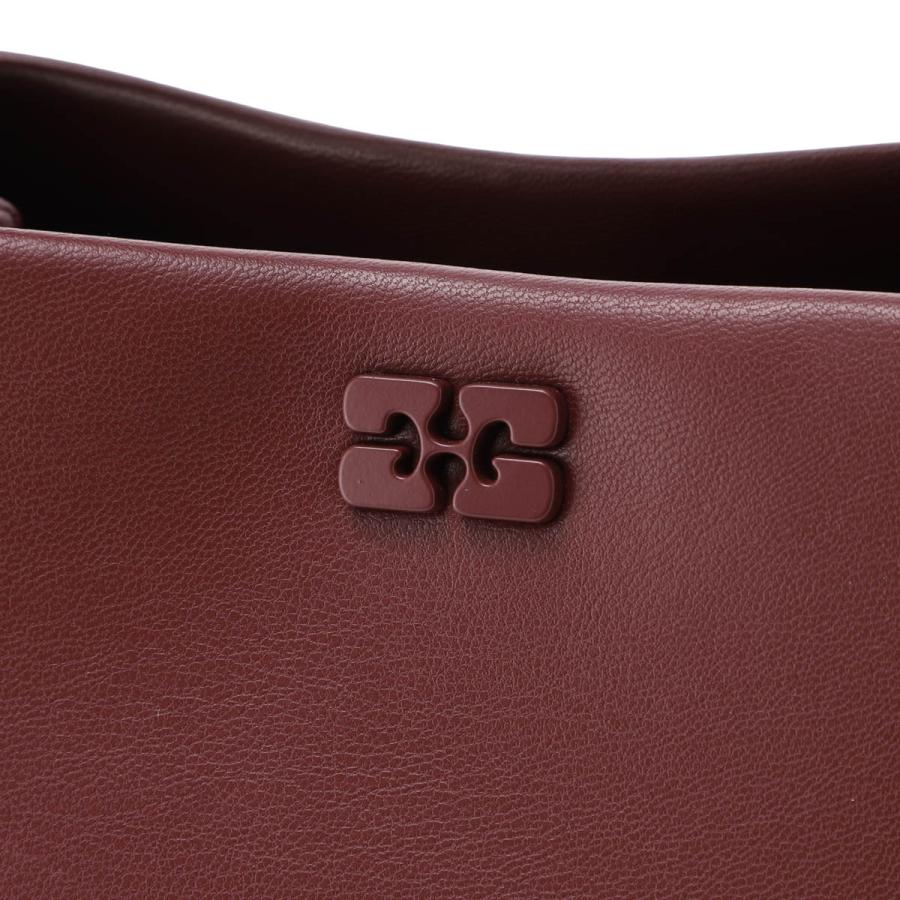 ガニー GANNI ハンドバッグ 2WAY BOU BAG MINI ショルダーバッグ ミニバッグ ブラウン レディース a6947-436-burgundyの画像