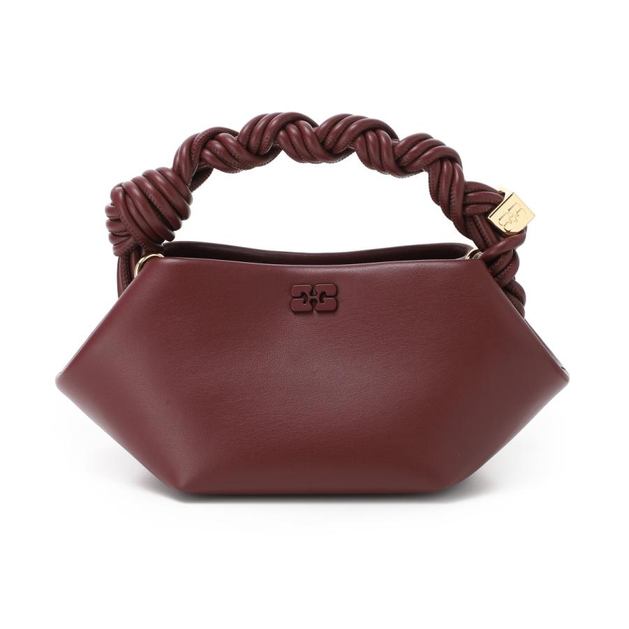 ガニー GANNI ハンドバッグ 2WAY BOU BAG MINI ショルダーバッグ ミニバッグ ブラウン レディース a6947-436-burgundyの画像