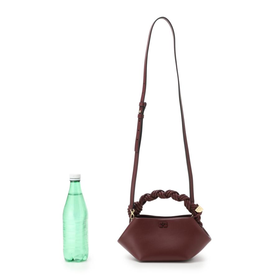 ガニー GANNI ハンドバッグ 2WAY BOU BAG MINI ショルダーバッグ ミニバッグ ブラウン レディース a6947-436-burgundyの画像