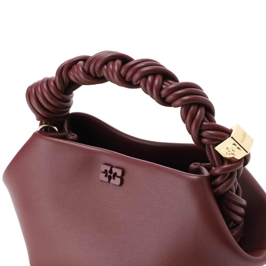 ガニー GANNI ハンドバッグ 2WAY BOU BAG MINI ショルダーバッグ ミニバッグ ブラウン レディース a6947-436-burgundyの画像
