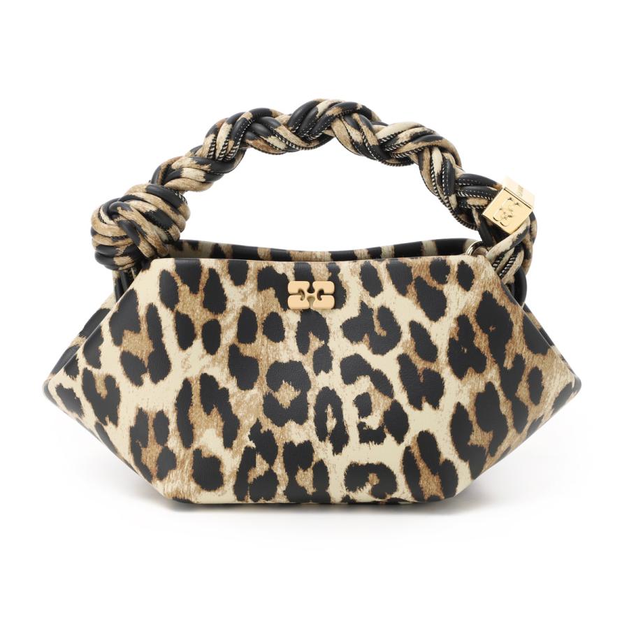 ガニー GANNI ハンドバッグ 2WAY BOU BAG MINI PRINT レオパード ショルダーバッグ ミニバッグ ブラウン レディース a6948-943-leopardの画像