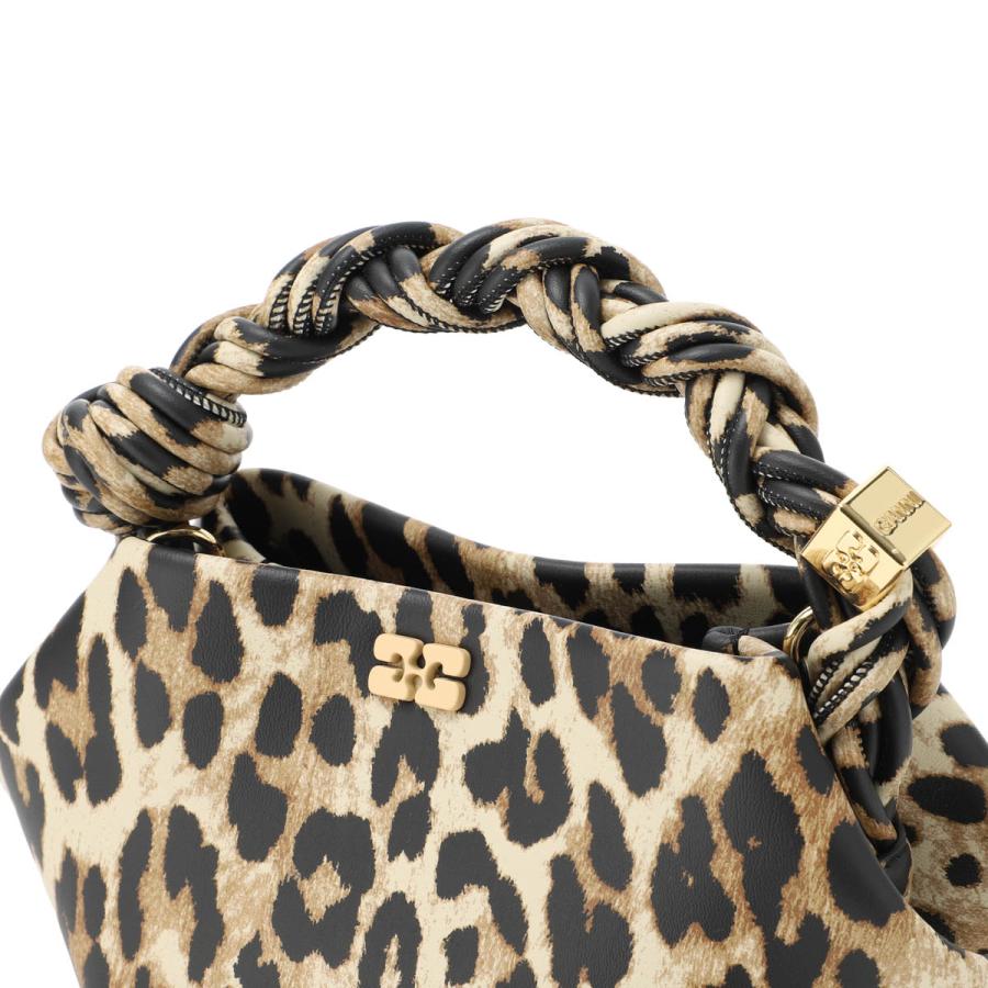 ガニー GANNI ハンドバッグ 2WAY BOU BAG MINI PRINT レオパード ショルダーバッグ ミニバッグ ブラウン レディース a6948-943-leopardの画像
