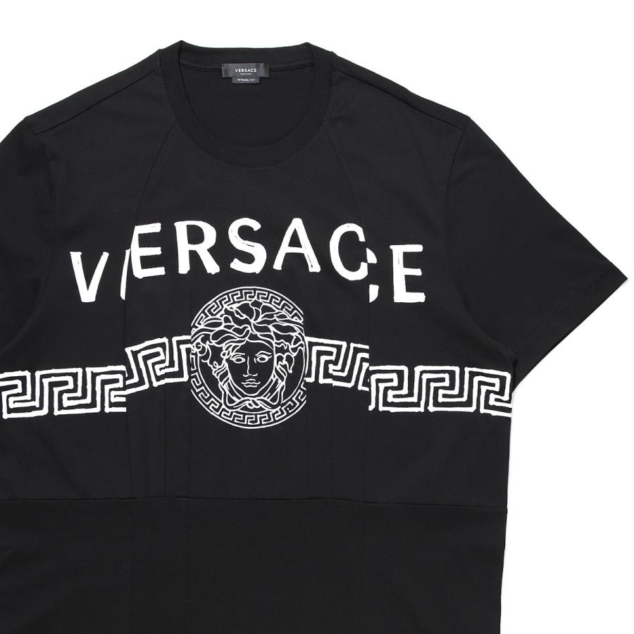 ヴェルサーチェ Versace クルーネック Tシャツ Medusa Logo T Shirt ブラック メンズ A863 6 A1008 A863 6 モダンブルーyahoo 店 通販 Yahoo ショッピング