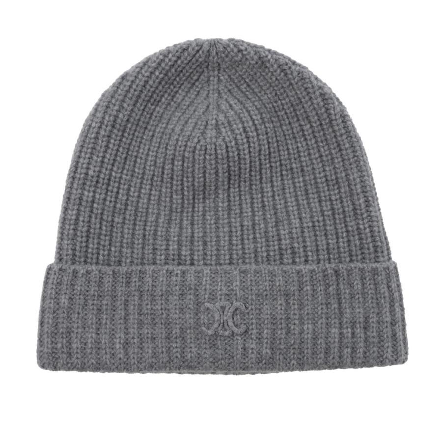 CELINE（セリーヌ） ニットキャップ ビーニー グレー メンズ aa00e