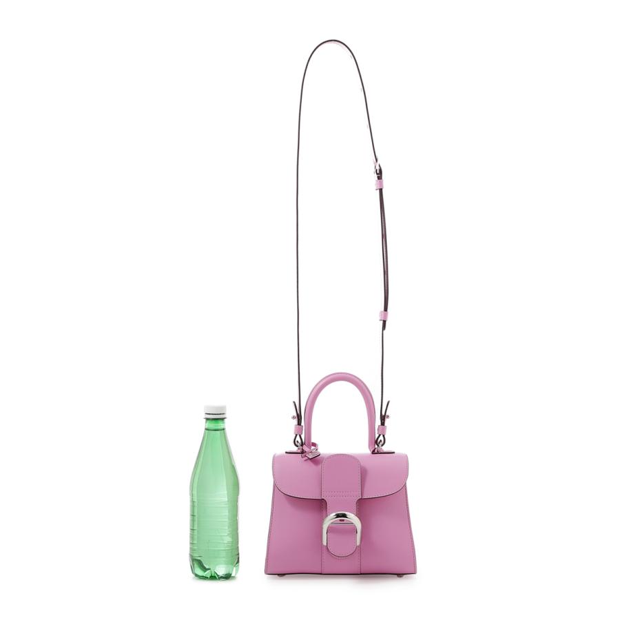 デルヴォー BRILLANT 牛革 ピンク ミニハンドバッグ DELVAUX デルヴォー ハンドバッグ 2WAY BRILLANT MINI S BOX