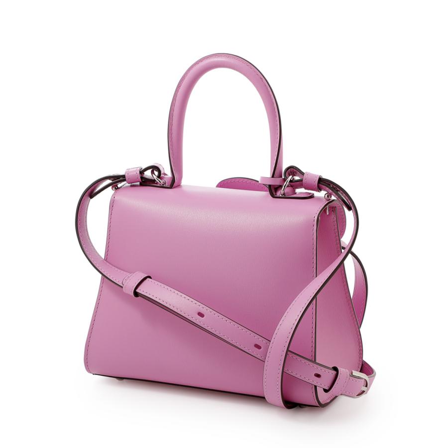 デルヴォー BRILLANT 牛革 ピンク ミニハンドバッグ DELVAUX デルヴォー ハンドバッグ 2WAY BRILLANT MINI S BOX