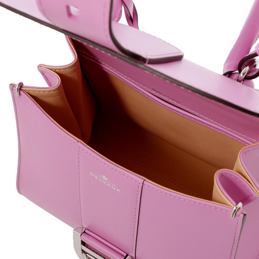 デルヴォー BRILLANT 牛革 ピンク ミニハンドバッグ デルヴォー BRILLANT 牛革 ピンク ミニハンドバッグ DELVAUX