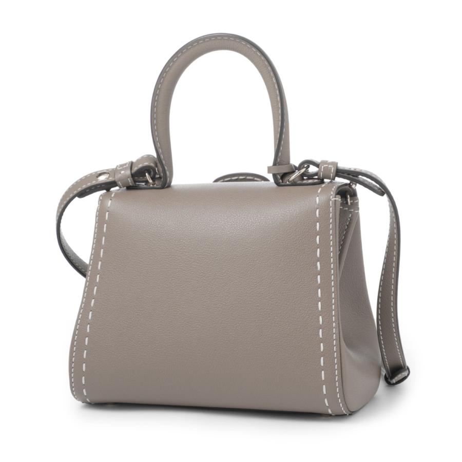 DELVAUX グレー レザー キーホルダー DELVAUX グレー レザー
