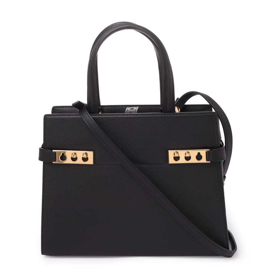 デルヴォー DELVAUX ハンドバッグ 2WAY TEMPETE CRUSH PM SILKY CALF ショルダーバッグ ブラック レディース aa0636bqs099zdo-blackの画像