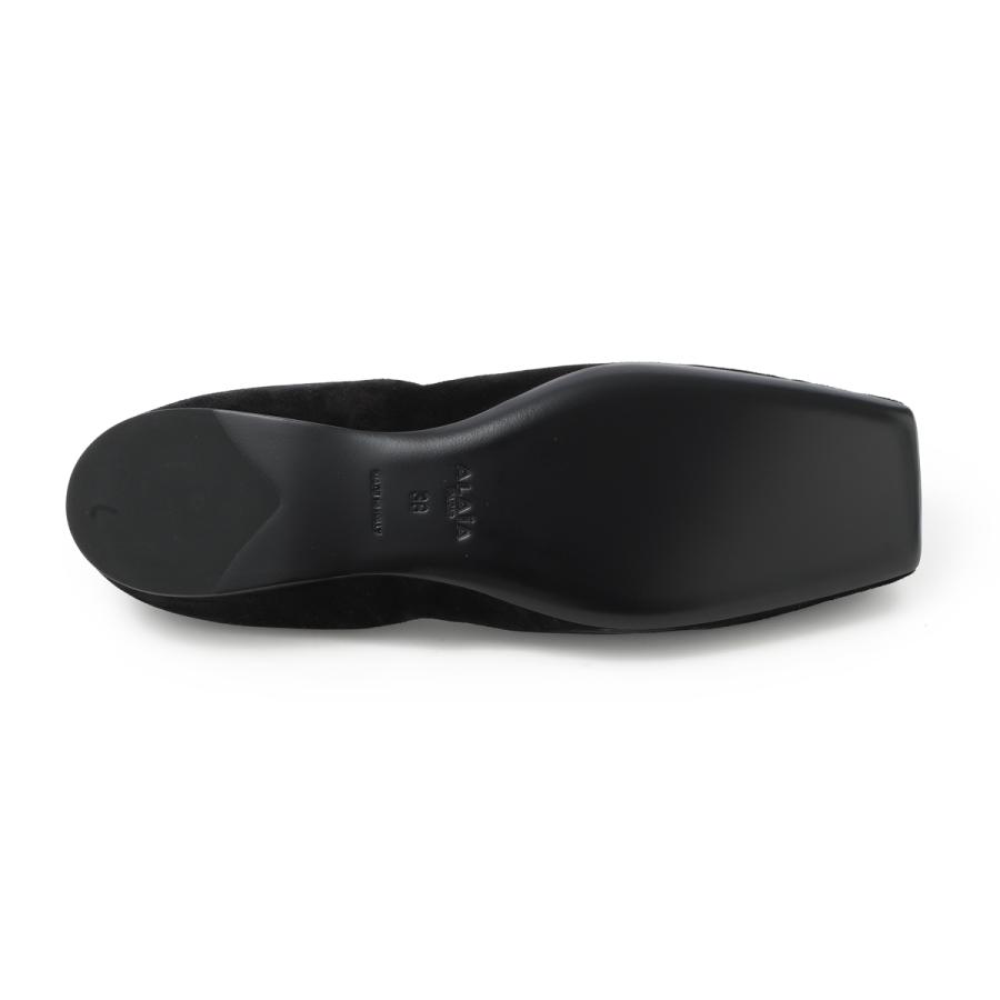 アライア ALAIA バレエシューズ SQUARE BALLET FLATS フラットシューズ ブラック レディース aa3a070ck324-999-noirの画像