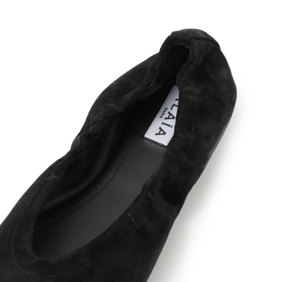 アライア ALAIA バレエシューズ SQUARE BALLET FLATS フラットシューズ ブラック レディース aa3a070ck324-999-noirの画像