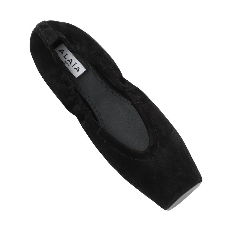 アライア ALAIA バレエシューズ SQUARE BALLET FLATS フラットシューズ ブラック レディース aa3a070ck324-999-noirの画像