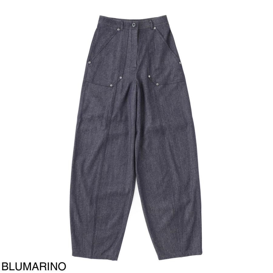 マックスマーラ Max Mara ウールパンツ ABETAIA ピュア ウール デニムエフェクト ワイドパンツ レディース abetaia-2521136022600-048の画像