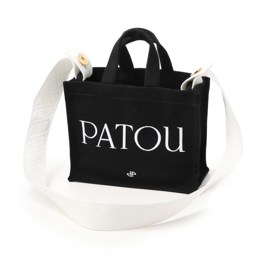 PATOUトートバッグ スモールサイズ ブラック Patou | コットン