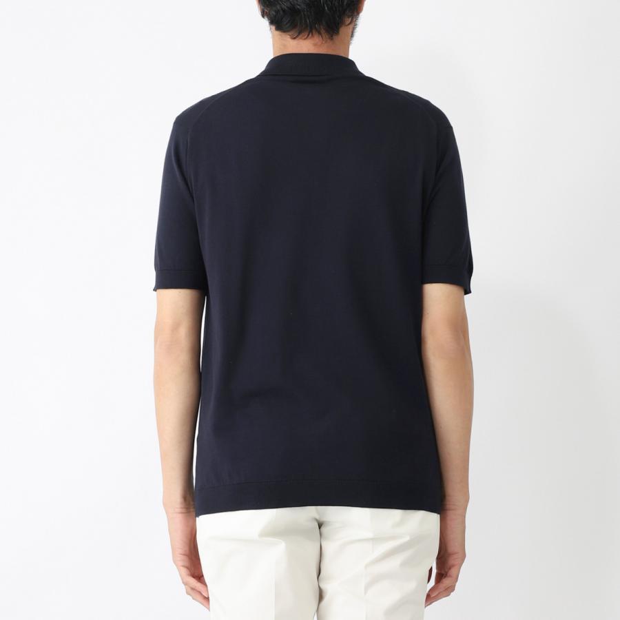 Tシャツ・カットソー JOHN SMEDLEY SS25 ADRIAN SHORT SLEEVES SHIRT (ADRIAN NAVY) 2014-0066-1.jpg