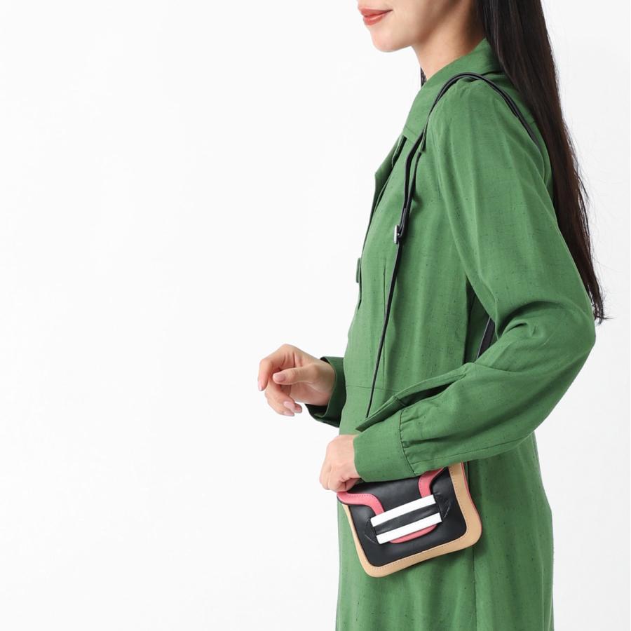 ピエールアルディ PIERRE HARDY ショルダーバッグ MINI ALPHA POUCH ミニバッグ ブラック レディース adw01-blackmultico