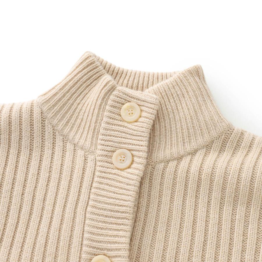 マックスマーラ Max Mara カーディガン AFELIO ウール カシミヤ リブカーディガン スタンドカラーニット ベージュ レディース afelio-2521346032600-006の画像