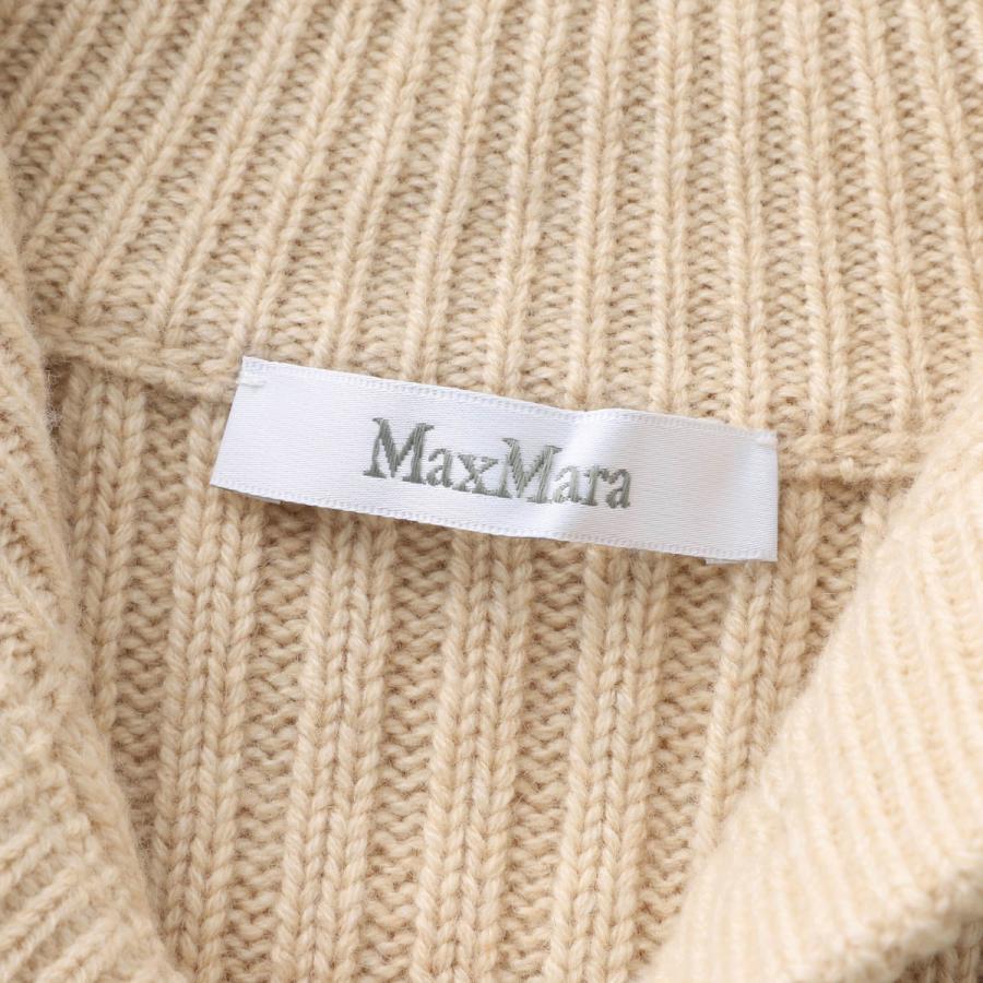 マックスマーラ Max Mara カーディガン AFELIO ウール カシミヤ リブカーディガン スタンドカラーニット ベージュ レディース afelio-2521346032600-006の画像