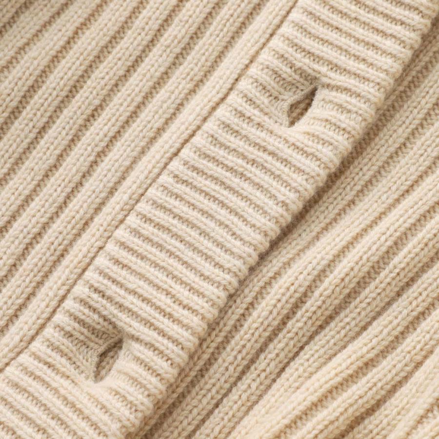 マックスマーラ Max Mara カーディガン AFELIO ウール カシミヤ リブカーディガン スタンドカラーニット ベージュ レディース afelio-2521346032600-006の画像