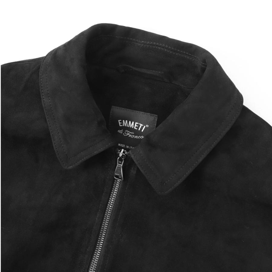 エンメティ EMMETI レザージャケット AKRON ブルゾン ブラック メンズ