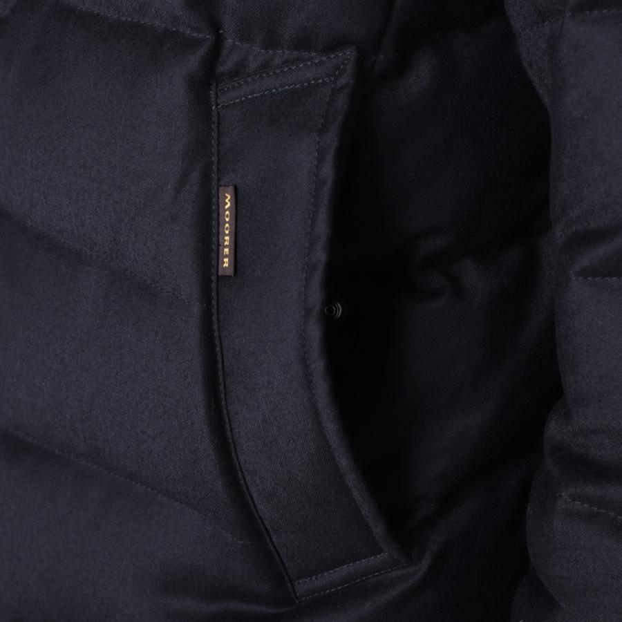【最高級】ムーレー ALFIERI-FUR L1 ウールカシミヤダウン　ネイビー ムーレー メンズ ダウン MOORER ブランド ダウンコート アウター