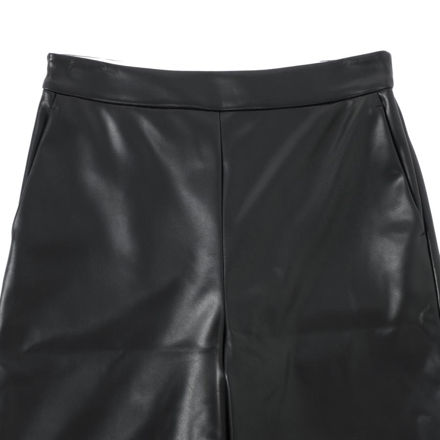 エスマックスマーラ S Max Mara ワイドパンツ AMATI エコレザー ストレッチ ストレート ワイドパンツ トラウザーズ レディース amati-2529786023000-004の画像