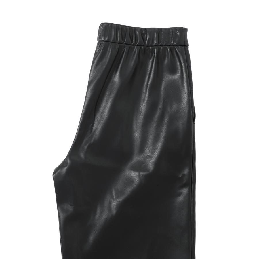 エスマックスマーラ S Max Mara ワイドパンツ AMATI エコレザー ストレッチ ストレート ワイドパンツ トラウザーズ レディース amati-2529786023000-004の画像