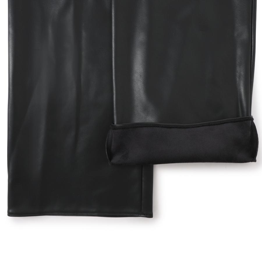 エスマックスマーラ S Max Mara ワイドパンツ AMATI エコレザー ストレッチ ストレート ワイドパンツ トラウザーズ レディース amati-2529786023000-004の画像