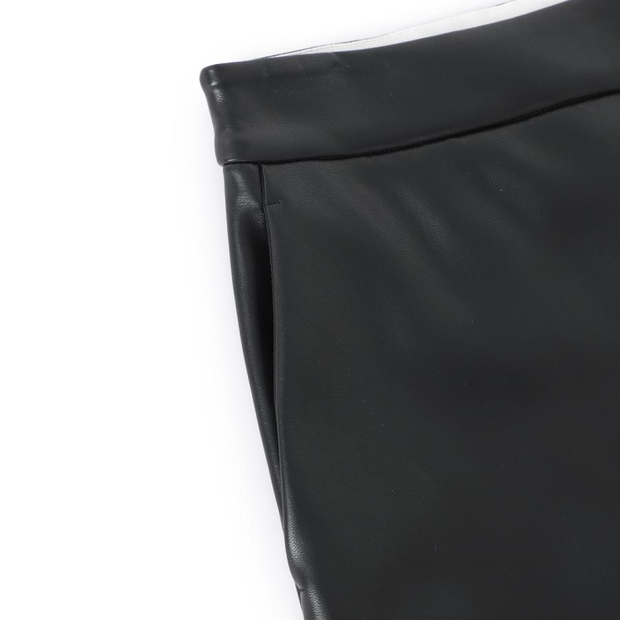 エスマックスマーラ S Max Mara ワイドパンツ AMATI エコレザー