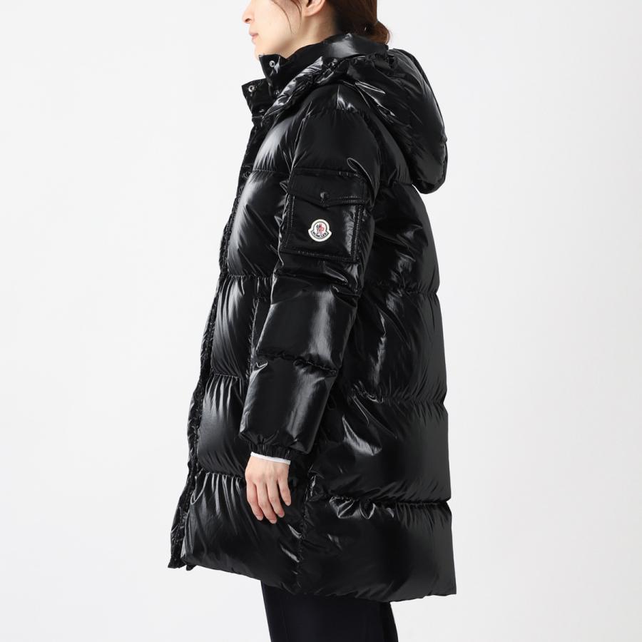 MONCLER SEA SHELL SATCHEL レザー ダウン バッグ 黒 【公式通販】