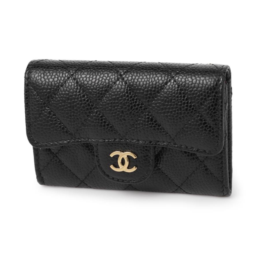 M様◎正規良品CHANEL　シャネル　マトラッセ　コイン＆カードケース ブラック シャネル CHANEL カードケース MATELASSE ブラック レディース ap0214