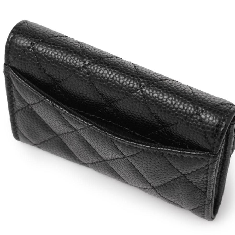 シャネル CHANEL カードケース MATELASSE ブラック レディース ap0214