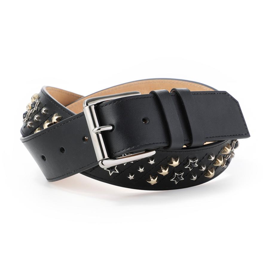 JIMMY CHOO ジミーチュウ レザーベルト ARCHER RCX ブラック メンズ  