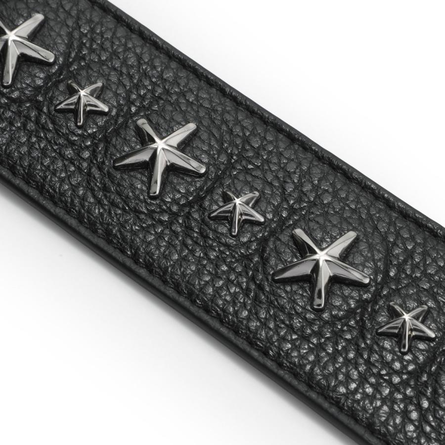 JIMMY CHOO（ジミーチュウ） レザーベルト ARCHER RCX ブラック メンズ