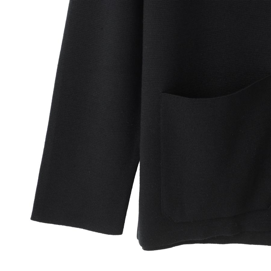 ジョンスメドレー JOHN SMEDLEY 2つボタン ニットジャケット AUTRY エクストラファインメリノウール 24ゲージ EASY FIT メンズ autry-blackの画像