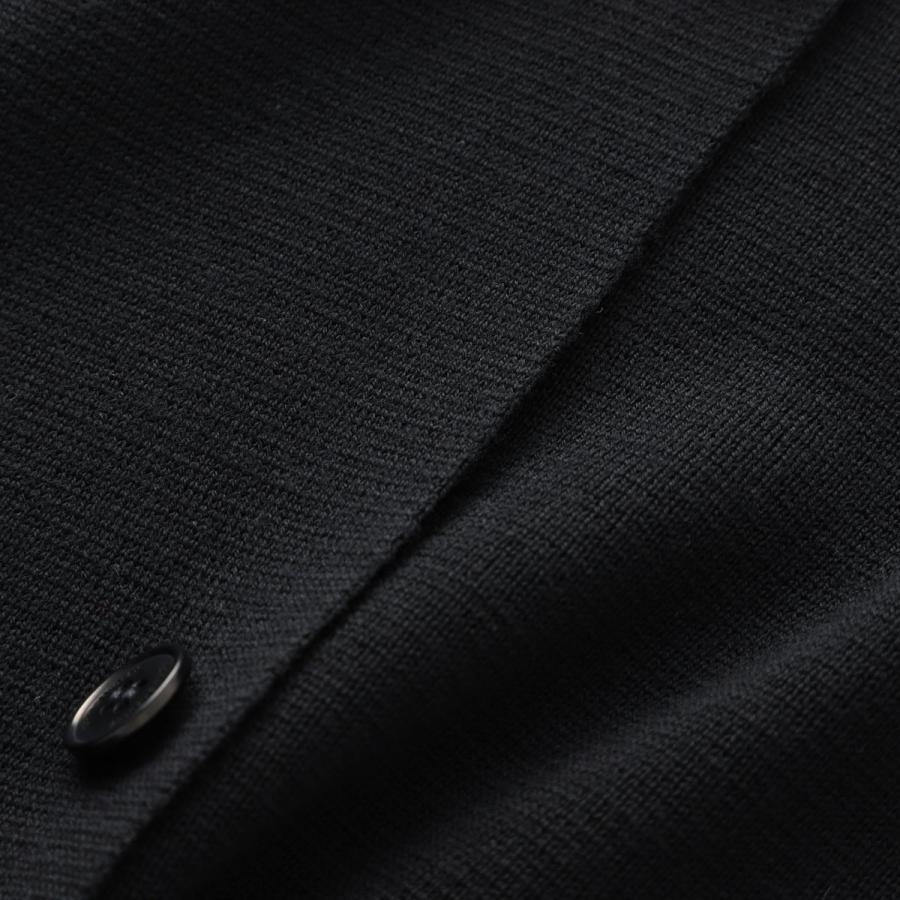 ジョンスメドレー JOHN SMEDLEY 2つボタン ニットジャケット AUTRY エクストラファインメリノウール 24ゲージ EASY FIT メンズ autry-blackの画像