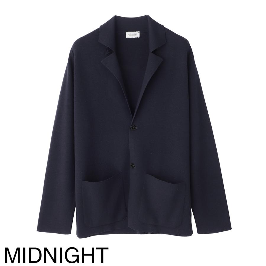 ジョンスメドレー JOHN SMEDLEY 2つボタン ニットジャケット AUTRY エクストラファインメリノウール 24ゲージ EASY FIT メンズ autry-blackの画像