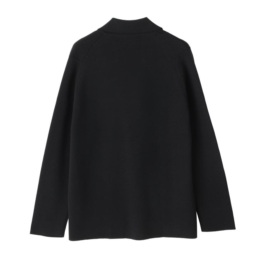 ジョンスメドレー JOHN SMEDLEY 2つボタン ニットジャケット AUTRY エクストラファインメリノウール 24ゲージ EASY FIT メンズ autry-blackの画像