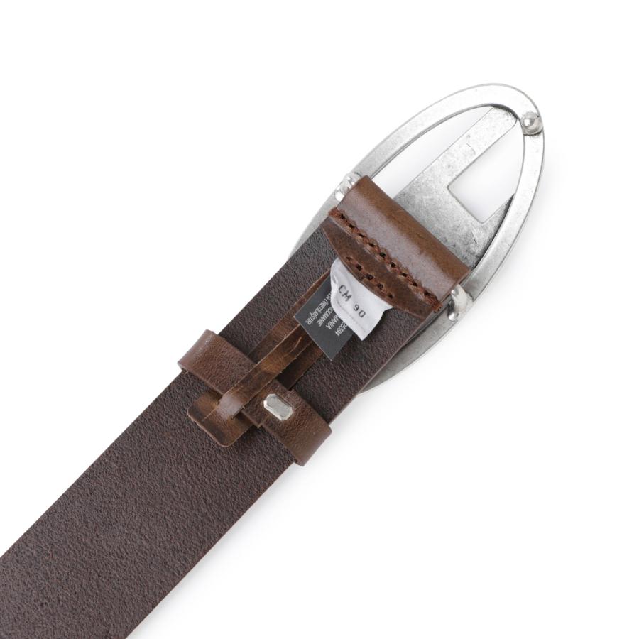 DIESEL（ディーゼル） ベルト OVAL D LOGO B-1DR BELT ブラウン メンズ