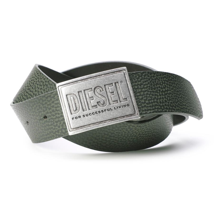 DIESEL ディーゼル ベルト グリーン メンズ b-grain-x07763-pr013 