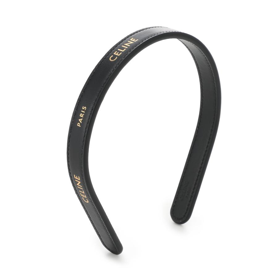 セリーヌ CELINE カチューシャ CELINE PARIS THIN HEADBAND ヘッドバンド ブラック レディース b104c-2l87-38ngの画像