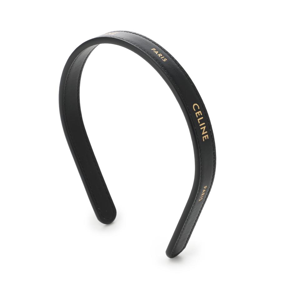 セリーヌ CELINE カチューシャ CELINE PARIS THIN HEADBAND ヘッドバンド ブラック レディース b104c-2l87-38ngの画像