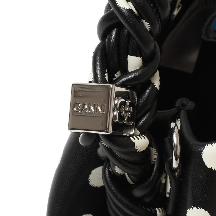 GANNI（ガニー） GANNI 2WAY BOU MINI PRINTED バタフライロゴ 刻印