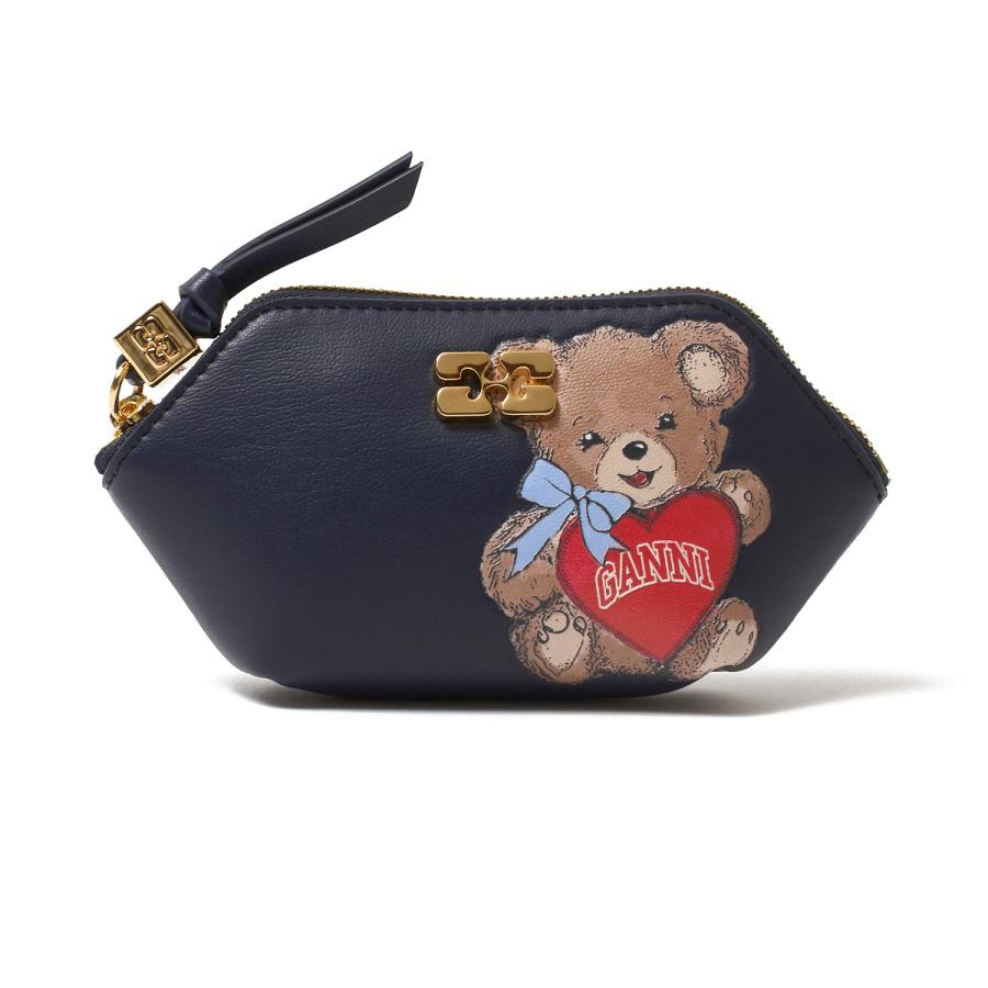 GANNI（ガニー） コインケース BOU COIN PURSE BEAR ベア バタフライ