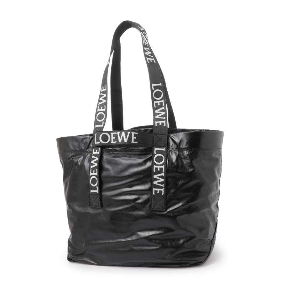 ロエベ LOEWE トートバッグ FOLD SHOPPER LARGE ショッピングバッグ ブラック レディース b507x23x01-1100｜mb-y｜04