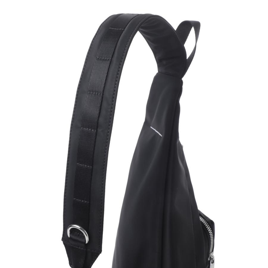 即日発送MM6 Maison Margiela ナイロン製ブラックスリングバッグ Maison Margiela エムエム 6 メゾンマルジェラ MM6 ボディバッグ