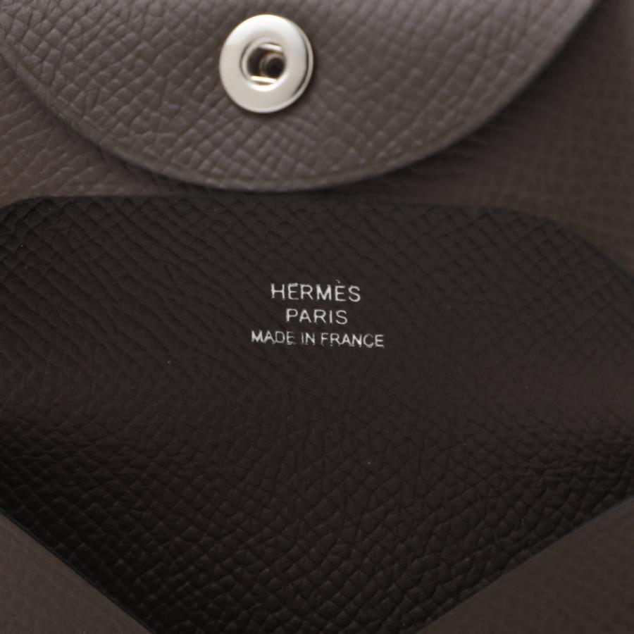 エルメス HERMES コインケース BASTIA CHANGE PURSE ブラウン メンズ bastia-epsom-b-ecorceの画像