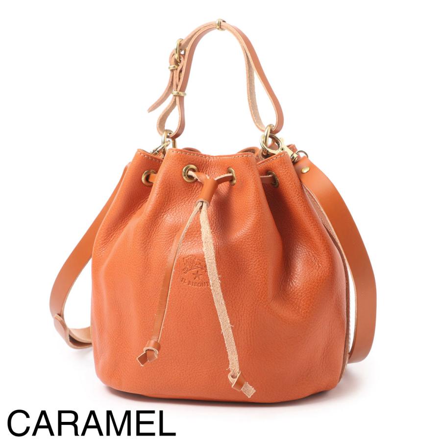 イルビゾンテ IL BISONTE ハンドバッグ BBU001 BUCKET BAG ショルダーバッグ レディース bbu001-pv0001-ca127b-caramelの画像